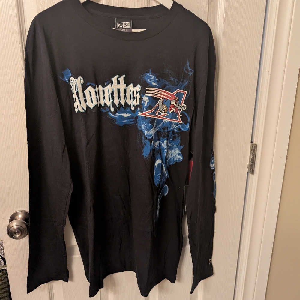 CFL Montreal Alouettes Long Sleeve T-shirt Size Large